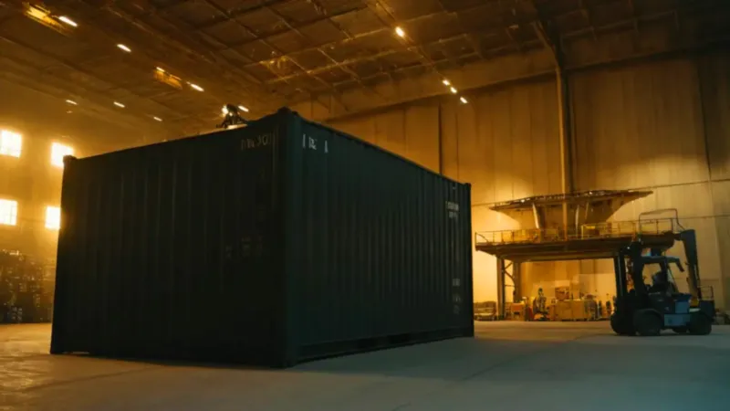 Figura ante masiva maquinaria industrial