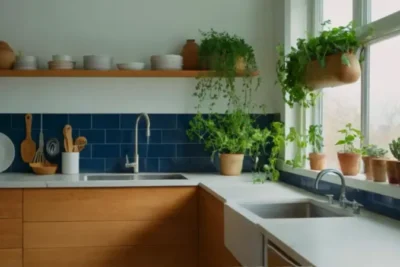 Mañana tranquila en una cocina luminosa