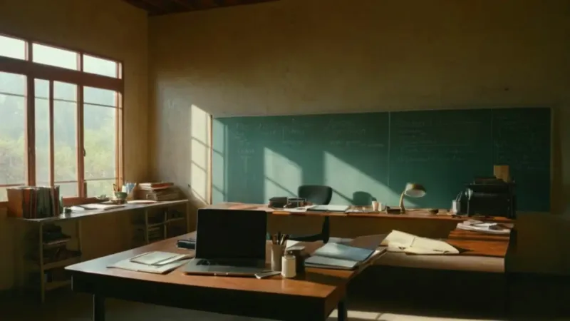 Un investigador en su estudio lleno de luz